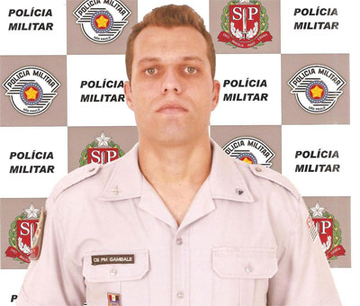 Cbda PM Gilmar Gambale da Silva foi eleito Policial Militar do mês de março