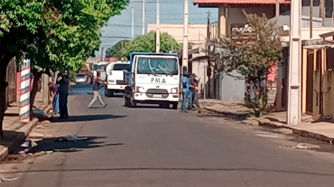 Reprodução/Departamento de Trânsito de Assis - Departamento de Trânsito interdita vias próximas ao Estádio Marcelino de Souza para recapeamento