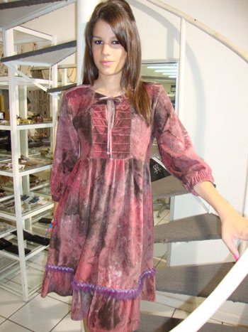 vestido de menina moça