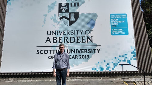 Divulgação - Professor doutor Luiz Ricardo Begosso participou de congresso em Aberdeen, Escócia