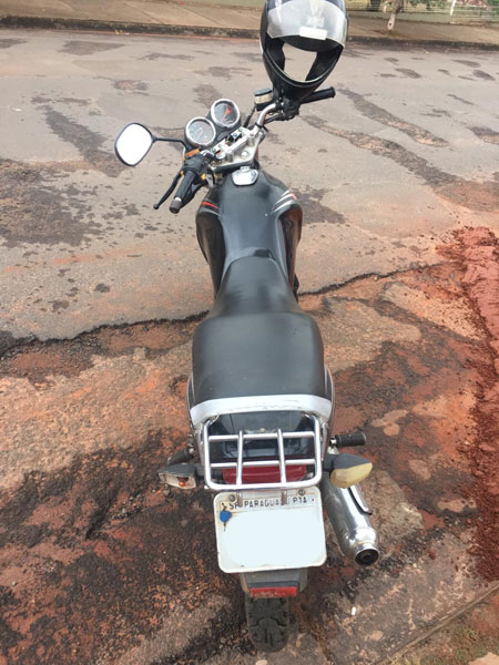 Divulgação - Moto de Paraguaçu Paulista estava com chave e capacete Divulgação - Moto de Paraguaçu Paulista estava com chave e capacete