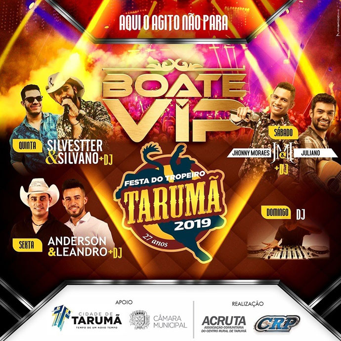 Divulgação - Programação da Boate VIP Divulgação - Programação da Boate VIP