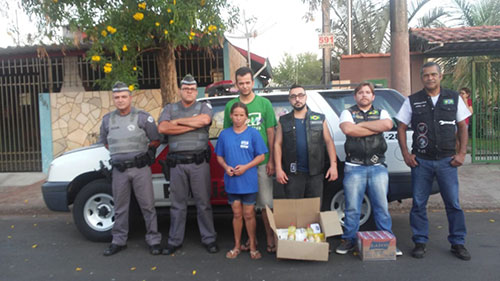 divulgação - A entrega foi acompanhada pela Polícia Militar divulgação - A entrega foi acompanhada pela Polícia Militar