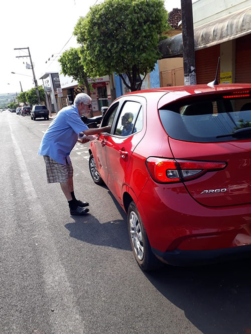 divulgação - Os motoristas também foram abordados durante a ação divulgação - Os motoristas também foram abordados durante a ação