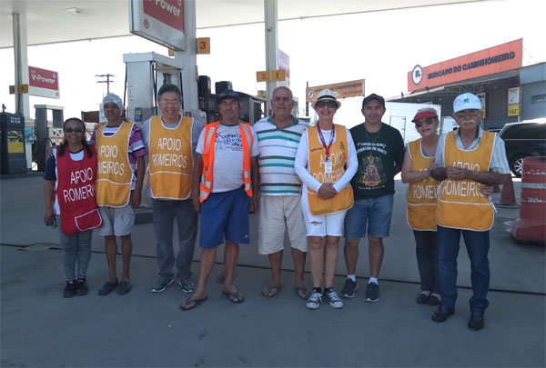 Arquivo Pessoal - Marcio contou com o apoio de diversos grupos ao longo do trajeto Arquivo Pessoal - Marcio contou com o apoio de diversos grupos ao longo do trajeto