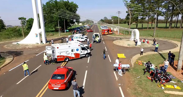 Divulgação - Bombeiros e PAME Assis participarão de simulado de acidente de trânsito nesta quinta-feira na Avenida Rui Barbosa