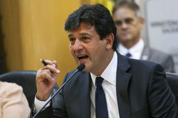 Fabio Rodrigues Pozzebom/Arquivo Agência Brasil - O ministro da Saúde, Luiz Henrique Mandetta, espera que metade dos estados brasileiros esteja no Conecte SUS até 2021
