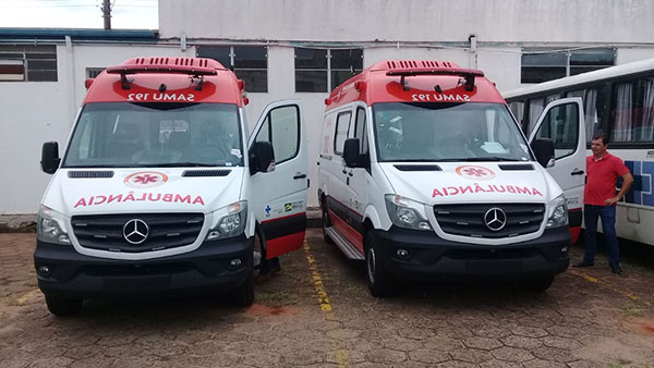 Divulgação - Assis recebeu duas novas ambulâncias para atendimentos do SAMU