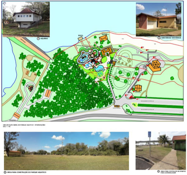 Divulgação - Parque terá equipamentos aquáticos como piscina para adultos e crianças, toboáguas e pistas aquáticas