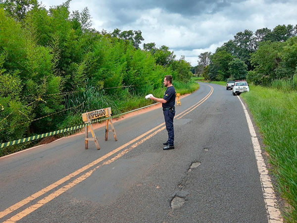 Divulgação - Segundo Prefeitura, DER já foi comunicado sobre a situação da estrada Divulgação - Segundo Prefeitura, DER já foi comunicado sobre a situação da estrada