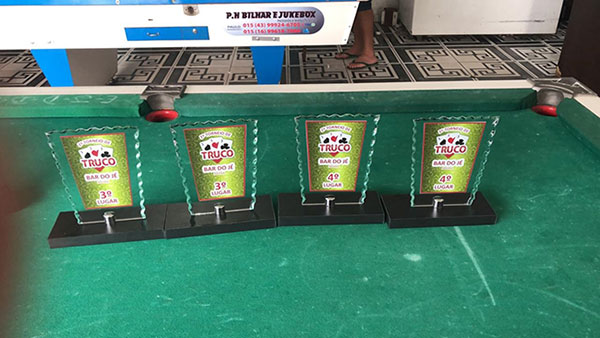 Divulgação - Premiação inclui troféu para os quatro primeiros colocados Divulgação - Premiação inclui troféu para os quatro primeiros colocados