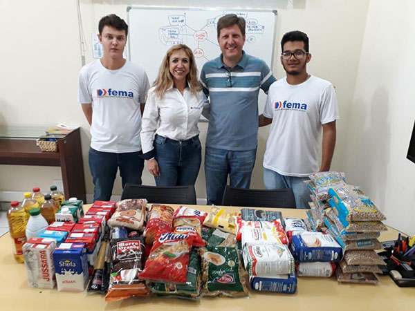 divulgação - Os mais de 40 quilos de alimentos arrecadados foram encaminhados para a Casa de Apoio de Assis em Jaú divulgação - Os mais de 40 quilos de alimentos arrecadados foram encaminhados para a Casa de Apoio de Assis em Jaú