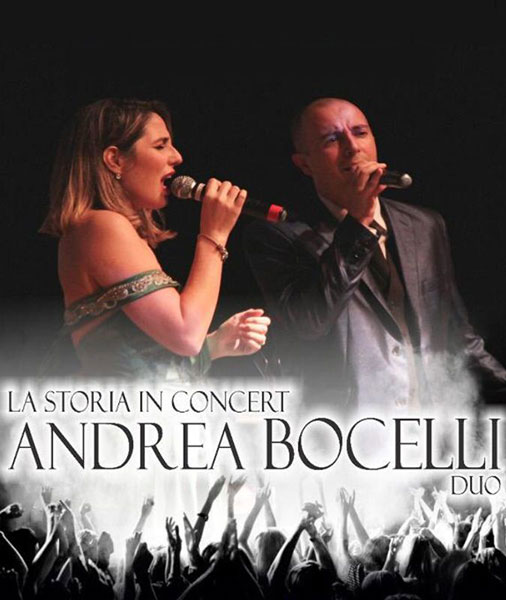 Divulgação - Tributo a Andrea Bocelli Duo terá a presença do tenor Germano Brissac e da soprano Fabiola Cariatti Divulgação - Tributo a Andrea Bocelli Duo terá a presença do tenor Germano Brissac e da soprano Fabiola Cariatti