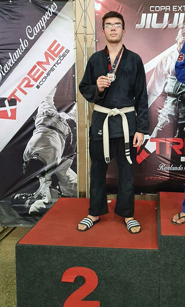 divulgação - Alessandro Ferreira foi vice campeão Juvenil todas as faixas acima de 85 quilos divulgação - Alessandro Ferreira foi vice campeão Juvenil todas as faixas acima de 85 quilos