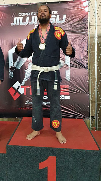 divulgação - Denilson Carvalho campeão da categoria master faixa branca até 95 quilos