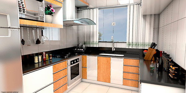 Sugestão de decoração para a cozinha Sugestão de decoração para a cozinha