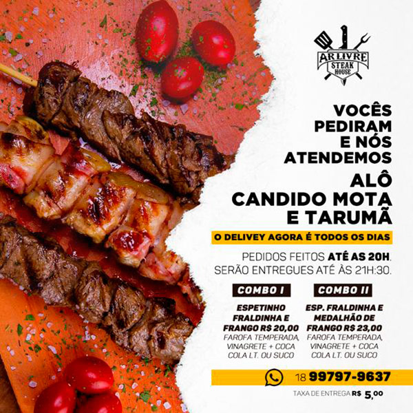 Combos de espetinhos Combos de espetinhos