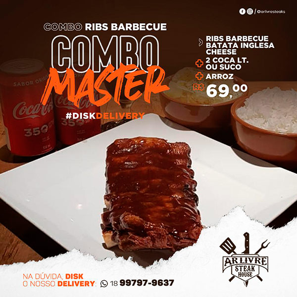 O Ribs Barbecue também entra no cardápio delivery O Ribs Barbecue também entra no cardápio delivery