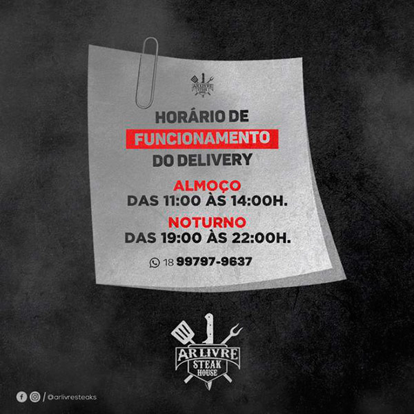 E agora o serviço de delivery atende Assis, Tarumã e Cândido Mota, aproveite! E agora o serviço de delivery atende Assis, Tarumã e Cândido Mota, aproveite!