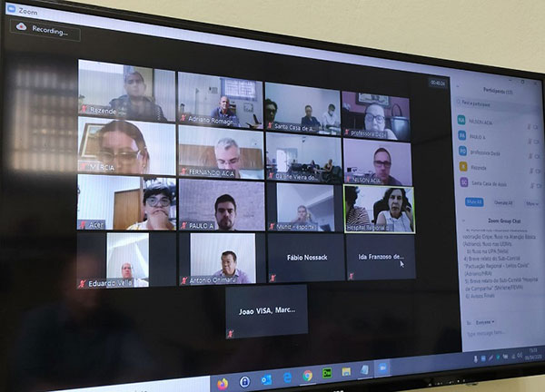 Divulgação - Reunião realizada por videoconferência com os membros do Comitê de Contingência e Enfrentamento ao COVID-19 de Assis Divulgação - Reunião realizada por videoconferência com os membros do Comitê de Contingência e Enfrentamento ao COVID-19 de Assis