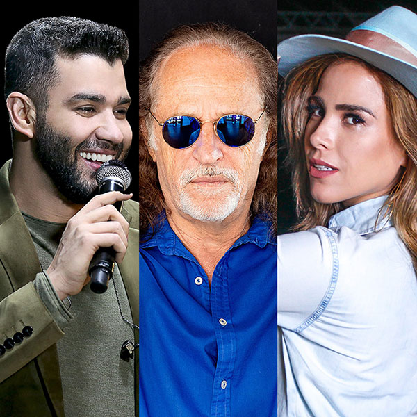 Divulgação - Gusttavo Lima, Alceu Valença e Wanessa estão entre as lives deste domingo Divulgação - Gusttavo Lima, Alceu Valença e Wanessa estão entre as lives deste domingo