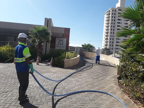 Divulgação - Caminhão é equipado com água clorada a 200ppm Divulgação - Caminhão é equipado com água clorada a 200ppm