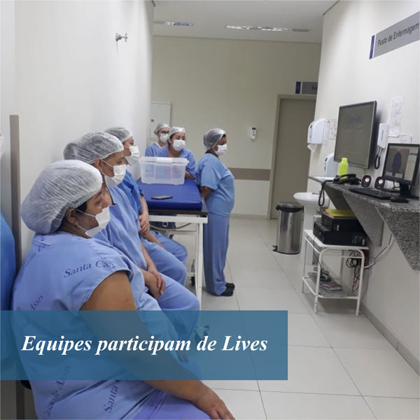 divulgação - Equipes participam de Lives divulgação - Equipes participam de Lives