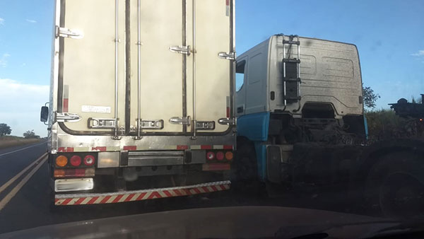 Divulgação - Segundo motorista, o trecho da reforma está perigoso e propenso a acidentes Divulgação - Segundo motorista, o trecho da reforma está perigoso e propenso a acidentes