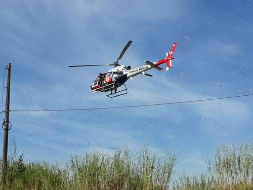 Alexandre caiu do Helicóptero Águia durante um treinamento