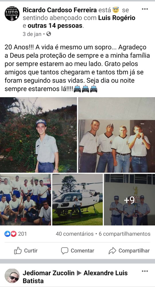 Divulgação - Família e amigos deixam homenagens nas redes sociais de Alexandre