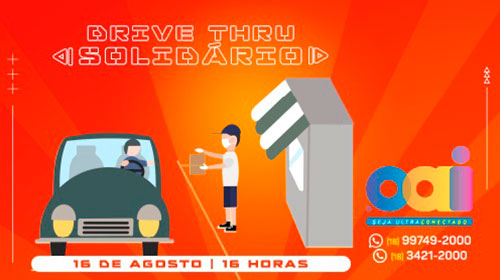 Divulgação - Drive-Thru será montado na frente do Hotel HD Plaza, na Avenida Rui Barbosa