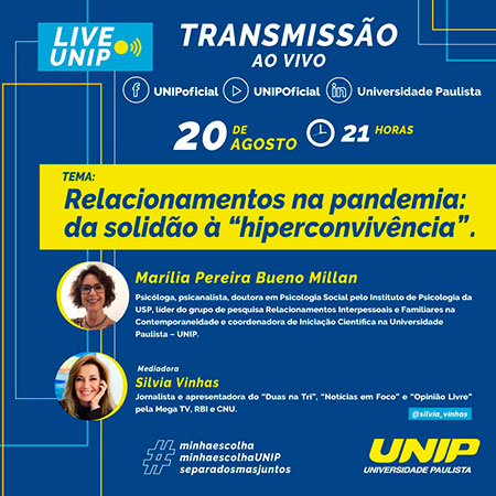 Divulgação - Relacionamentos na pandemia: da solidão à hiperconvivência Divulgação - Relacionamentos na pandemia: da solidão à hiperconvivência