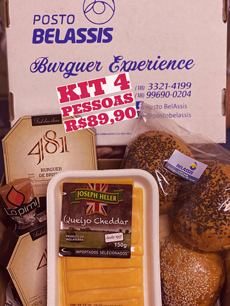 divulgação - São oferecidos kits de quatro lanches divulgação - São oferecidos kits de quatro lanches