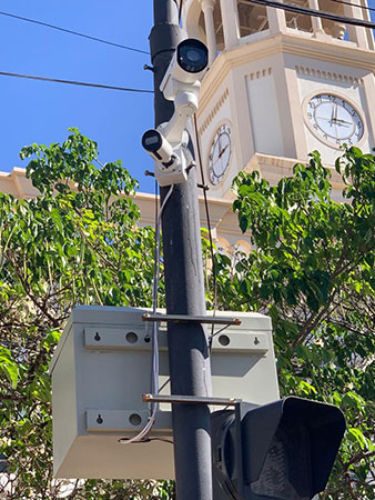 divulgação - Câmera instalada na Avenida Rui Barbosa com Rua José Nogueira Marmontel divulgação - Câmera instalada na Avenida Rui Barbosa com Rua José Nogueira Marmontel