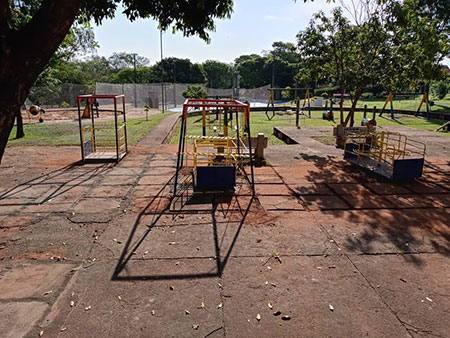 divulgação - Playground contará com balanços e gira-giras divulgação - Playground contará com balanços e gira-giras