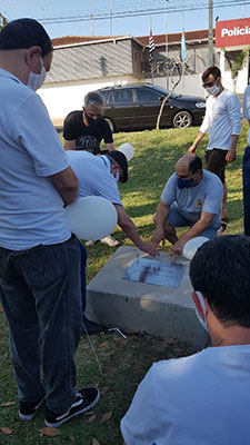 divulgação - Muda de Araucária foi plantada em homenagem a Paulo divulgação - Muda de Araucária foi plantada em homenagem a Paulo