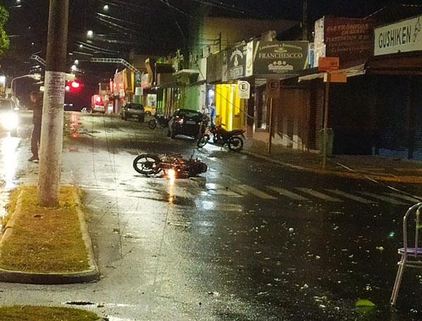 divulgação - Corpo de Bombeiros registrou um acidente com um motociclista