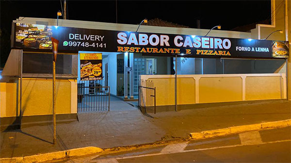 Tradicional Restaurante Sabor Caseiro agora é também pizzaria