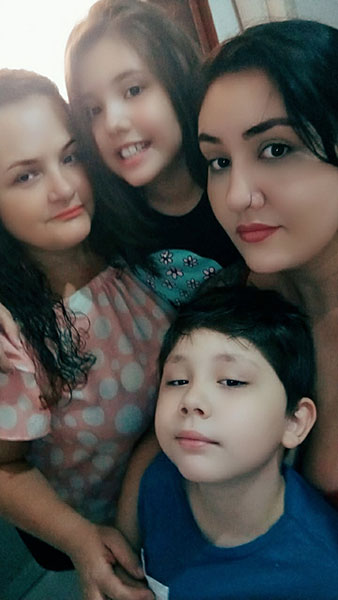 divulgação - Rosangela e sua família divulgação - Rosangela e sua família