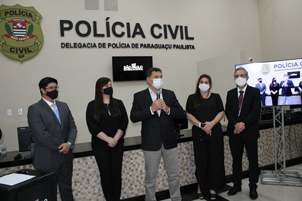 Divulgação Polícia Civil - Inauguração da Delegacia de Paraguaçu Paulista