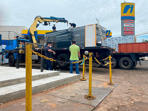 Divulgação - Os equipamentos foram instalados rapidamente e já operam no Posto GD