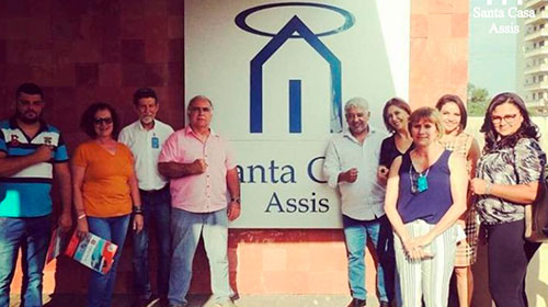 Divulgação - Em outro momento, em 2019, o Deputado Sargento Neri visitou a Santa Casa de Assis já atento às demandas e necessidades da Organização (Foto: Comunicação Santa Casa de Assis)