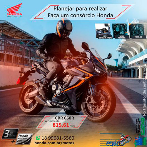 Divulgação - Equipar Motos tem valor especial em consórcio na Honda CB 650R Divulgação - Equipar Motos tem valor especial em consórcio na Honda CB 650R