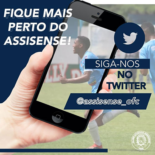 Divulgação - Divulgação do novo Twitter do Clube. / Imagem: Marketing CAA Divulgação - Divulgação do novo Twitter do Clube. / Imagem: Marketing CAA