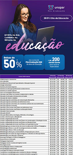 Divulgação - Confira as oportunidades no EAD de 6 meses