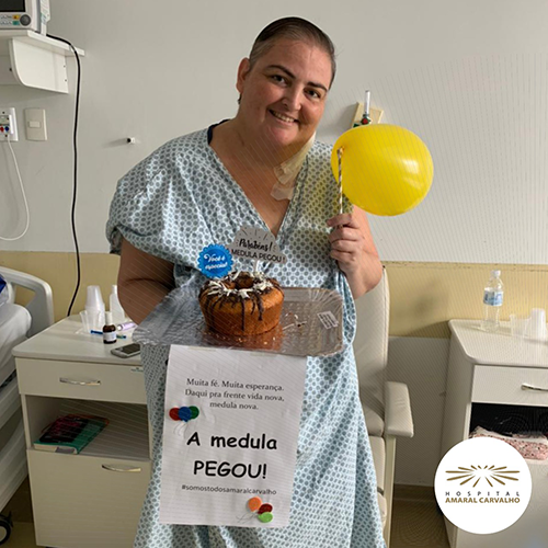 Divulgação - Professora assisense é submetida a transplante da própria medula óssea / Imagem: Hospital Amaral Carvalho