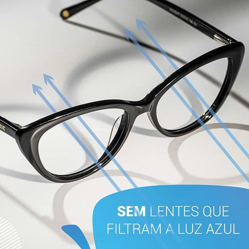 Divulgação - Desempenho do óculos com lente que filtram a luz azul Divulgação - Desempenho do óculos com lente que filtram a luz azul