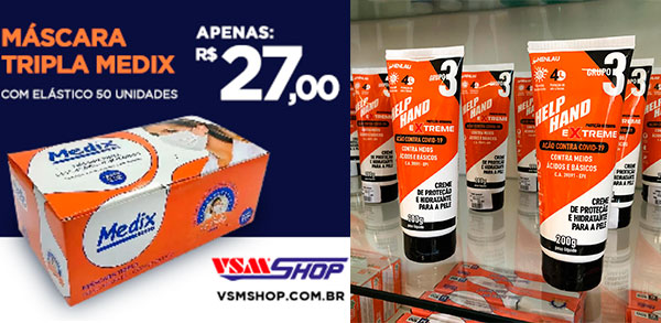 Divulgação - Toda linha de proteção a COVID-19 você encontra na VSM Divulgação - Toda linha de proteção a COVID-19 você encontra na VSM