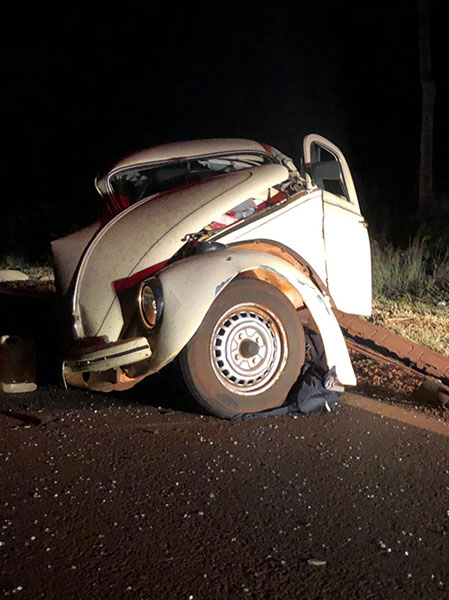 divulgação - Motorista do Fusca morreu no local divulgação - Motorista do Fusca morreu no local