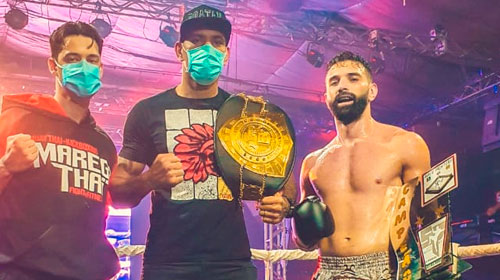 Divulgação - Vinícius Dionizio conquistou o cinturão do evento Divulgação - Vinícius Dionizio conquistou o cinturão do evento